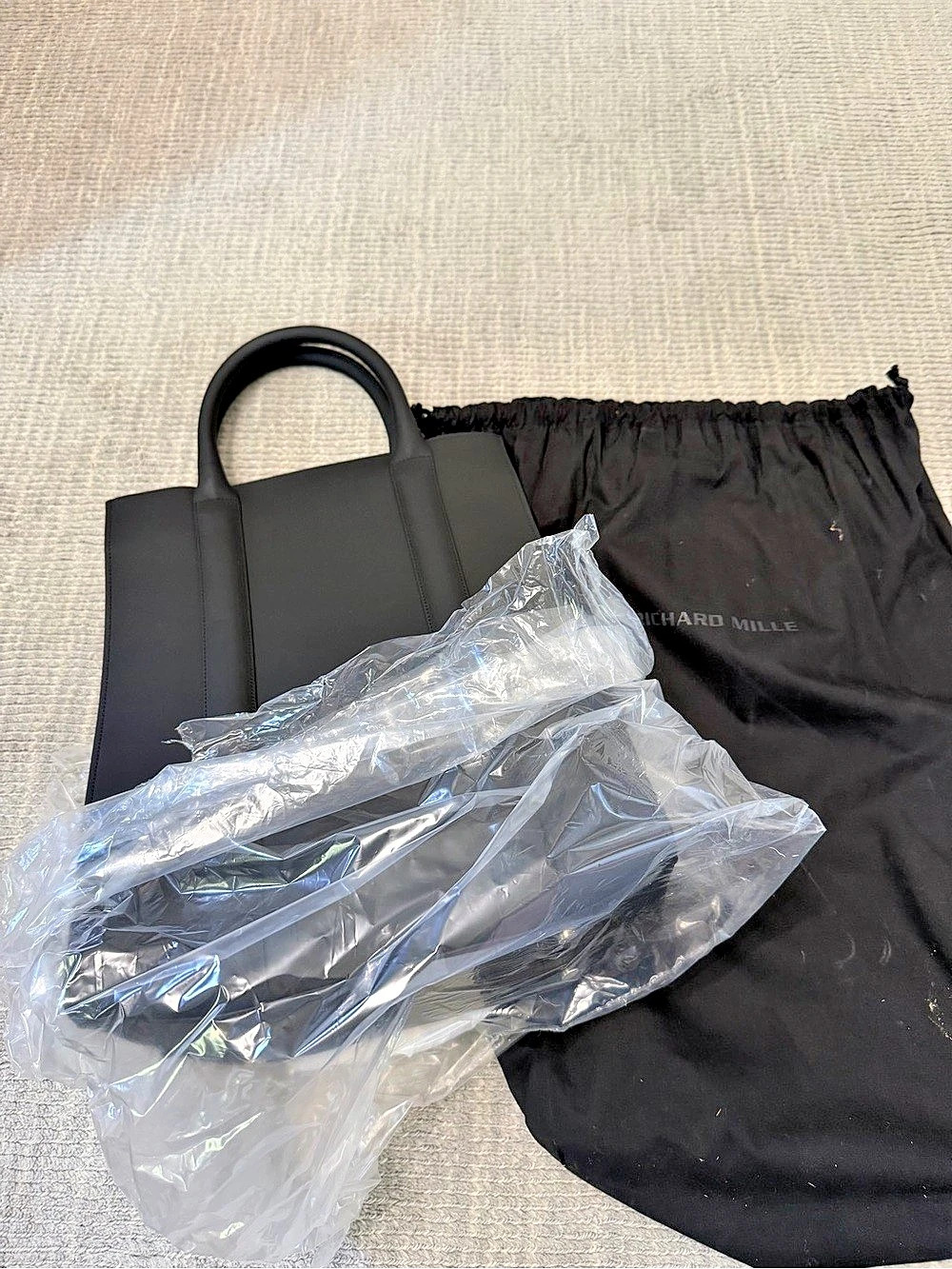 Richard Mille Men's Tote Bag Black Tote NWT